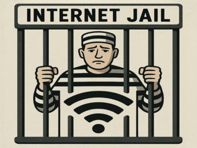 A man in internet jail
