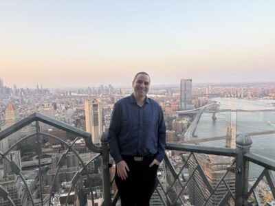 Carta Fund performance Dinner, me enjoying the view from the balcony